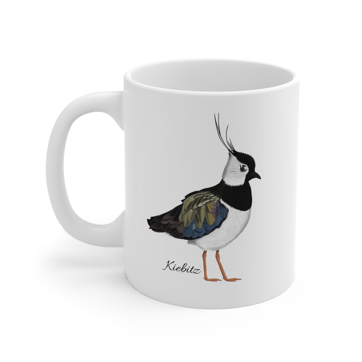 Kiebitz Keramik Tasse – Beidseitig bedruckte Vogel Tasse für Vogelbeobachter
