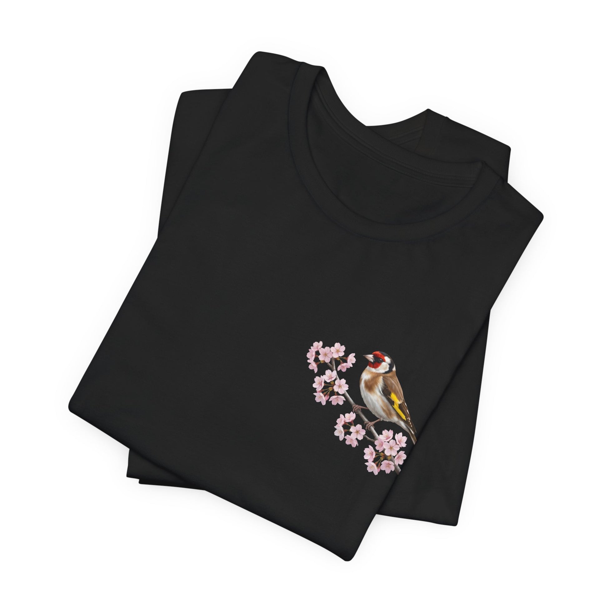 Stieglitz Vogel T-Shirt – bird graphic tee, watching gear