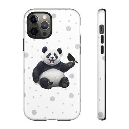Amsel mit Panda iPhone & Google Pixel Tiermotiv Handyhülle - Tierisch guter Schutz