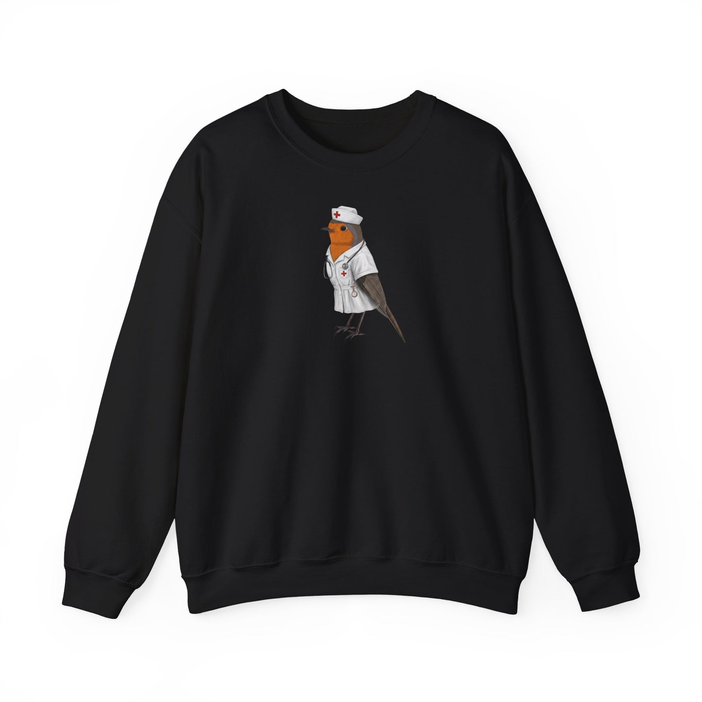 Rotkehlchen Krankenschwester Sweatshirt (Unisex) - Geschenk für Pflege & Medizin