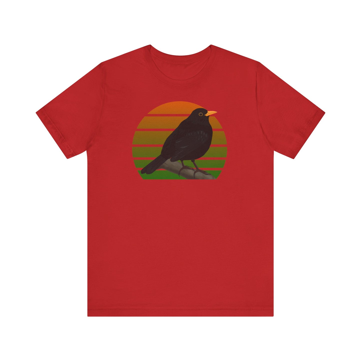 Amsel Vogel T-Shirt für Vogelfreunde und Vogelbeobachter