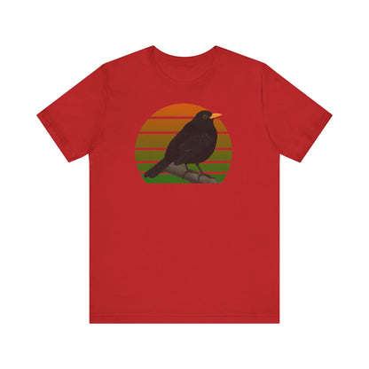 Amsel Vogel T-Shirt für Vogelfreunde und Vogelbeobachter