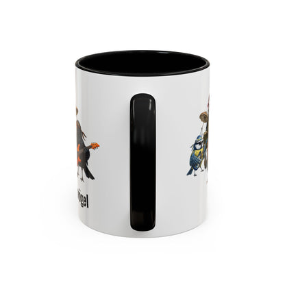 Die Gartenvögel Full Lineup – Offizielle Tour-Tasse | Zweifarbige Premium Keramik (Schwarz/Weiß)