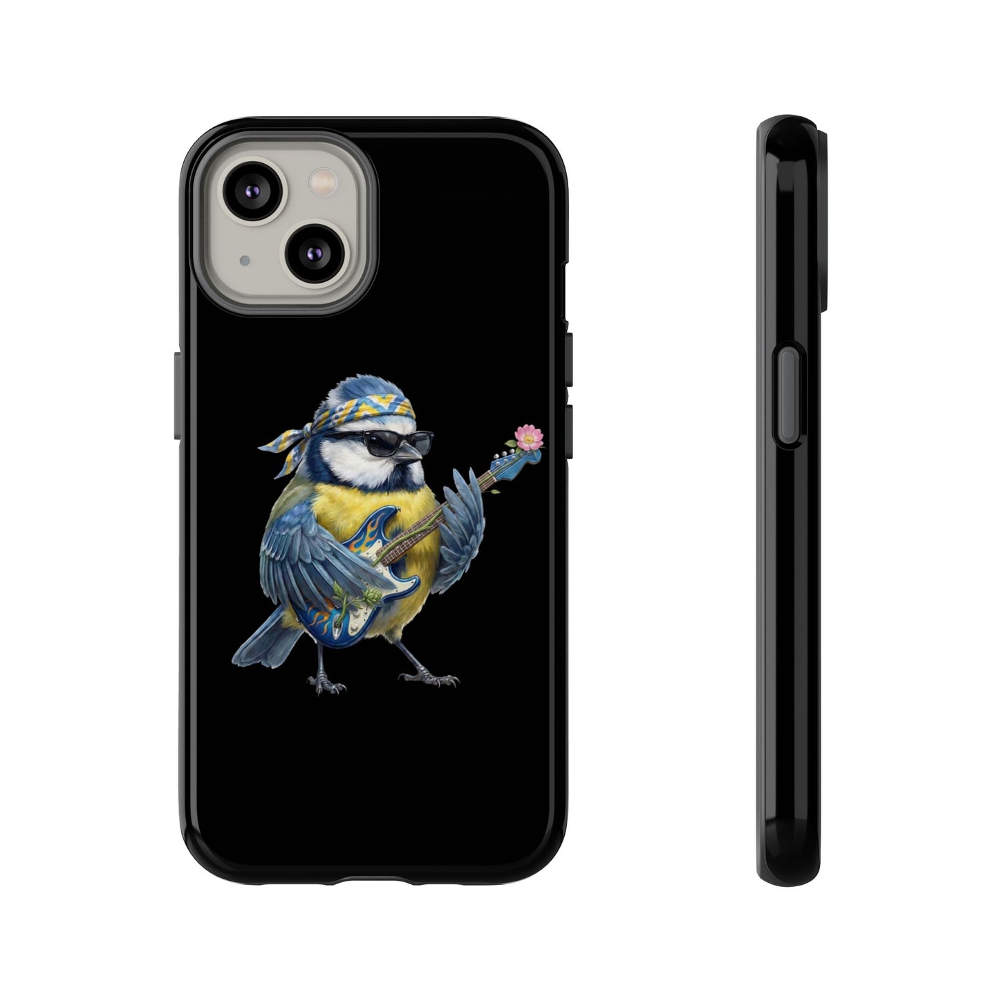 Bert Blumen-Gitarre Handyhülle (iPhone & Google Pixel) – Die Gartenvögel Band 2 Merch