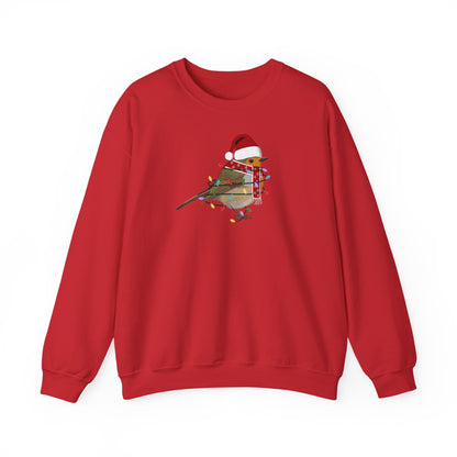 Rotkehlchen Weihnachts-Sweatshirt | Unisex Vogel Sweater für Vogelfreunde & Vogelbeobachter
