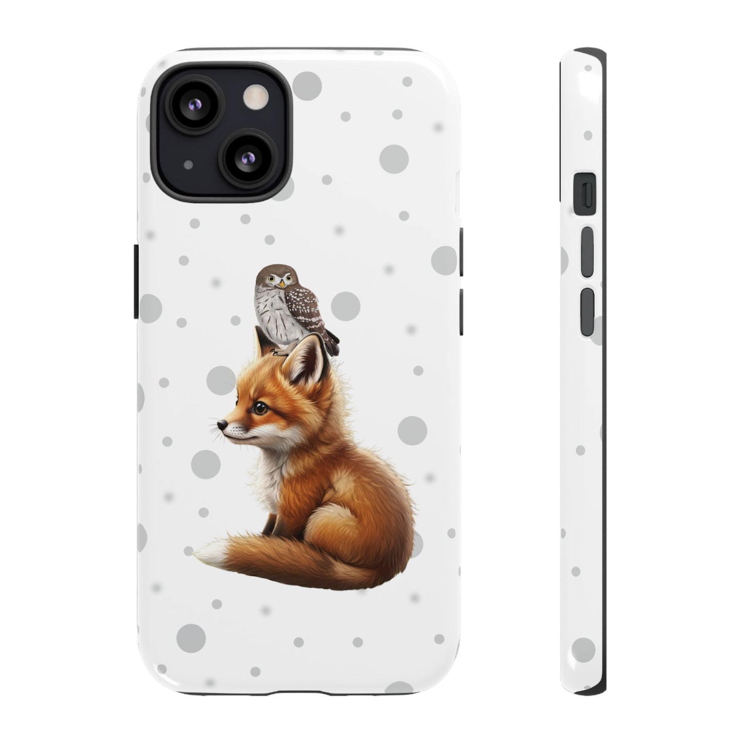 Eule mit Fuchs iPhone & Google Pixel Tiermotiv Handyhülle - Tierisch guter Schutz