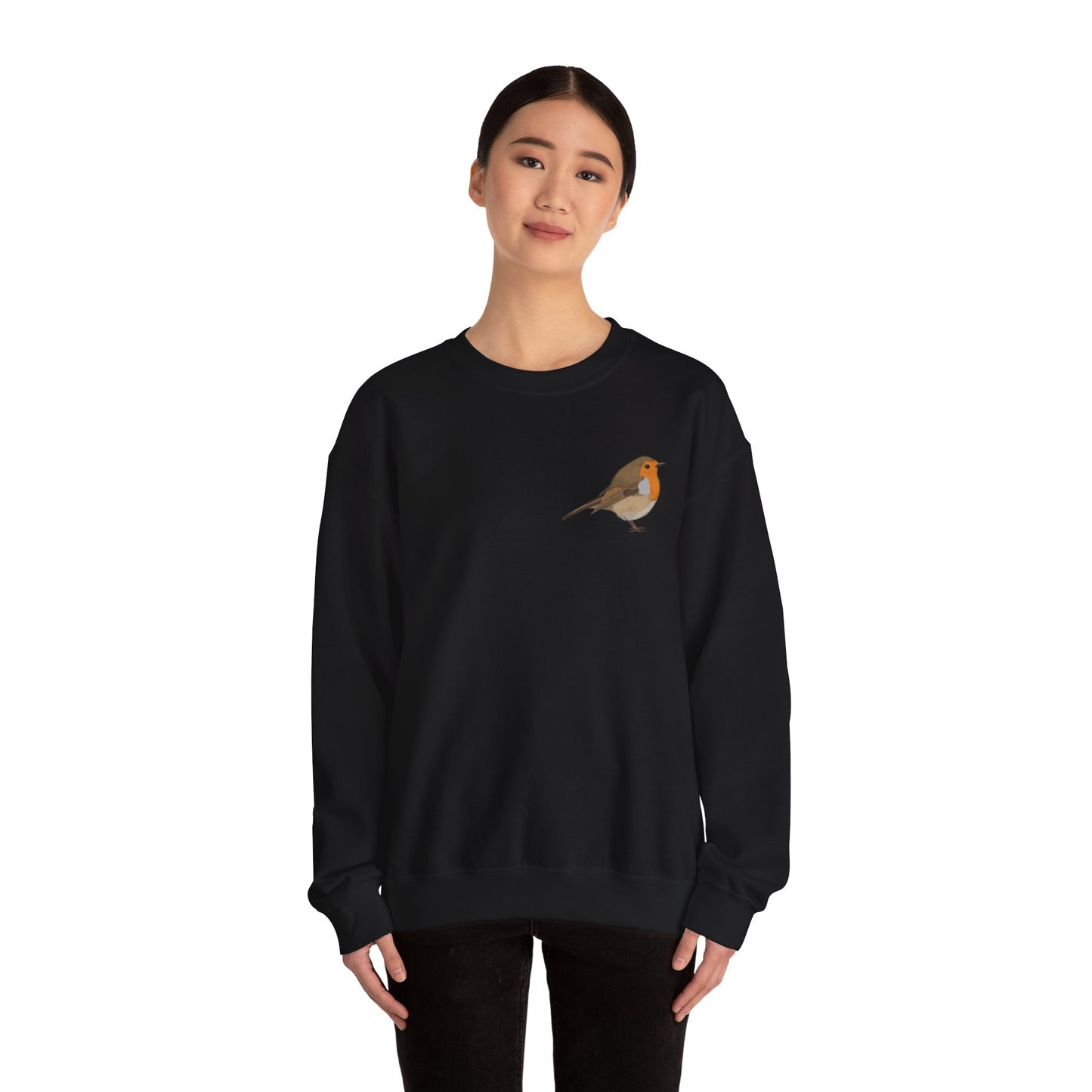 Rotkehlchen Vogel Sweatshirt für Naturfreunde und Vogelbeobachter