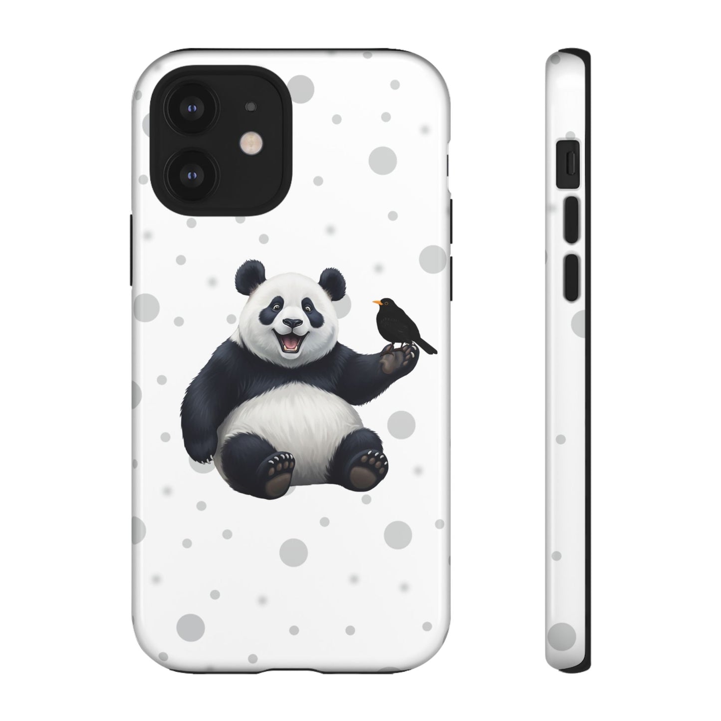 Amsel mit Panda iPhone & Google Pixel Tiermotiv Handyhülle - Tierisch guter Schutz