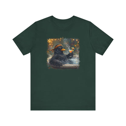 Blacky die Amsel im Urlaubsmodus | Lustiges Vogel T-Shirt | Unisex