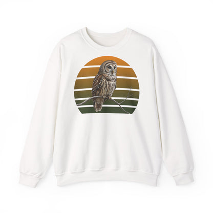 Streifenkauz Eule Sweatshirt | Unisex Pullover für Vogelfreunde & Vogelbeobachter