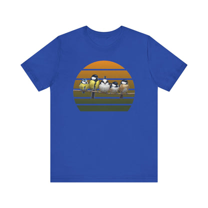 Meisen Premuim T-Shirt | Geschenk für Vogelbeobachter | jz.birds