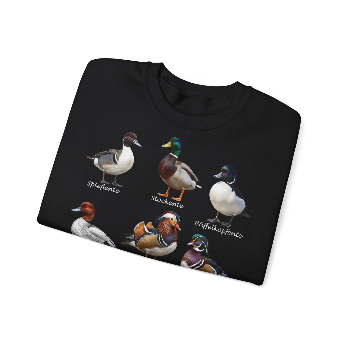 Sweatshirt mit Entenarten: Vogelmotiv in Black