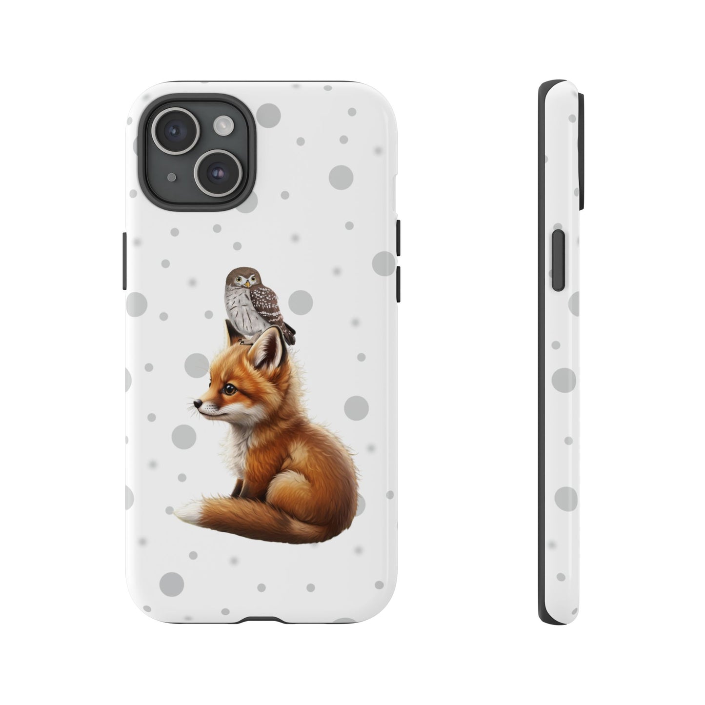 Eule mit Fuchs iPhone & Google Pixel Tiermotiv Handyhülle - Tierisch guter Schutz