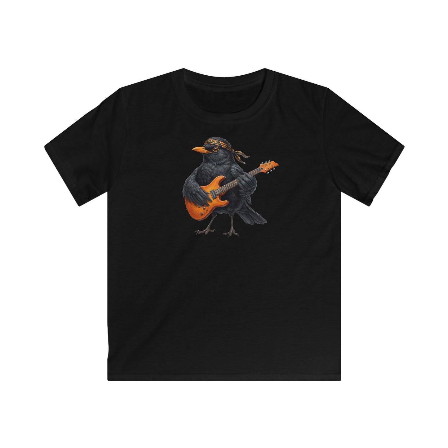 Amsel Kinder T-Shirt – bird guitar, birthday shirt