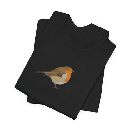 Rotkehlchen Vogel T-Shirt für Vogelfreunde und Vogelbeobachter