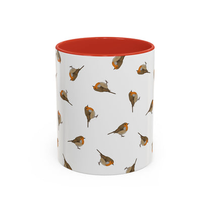 Rotkehlchen Tasse in Pink