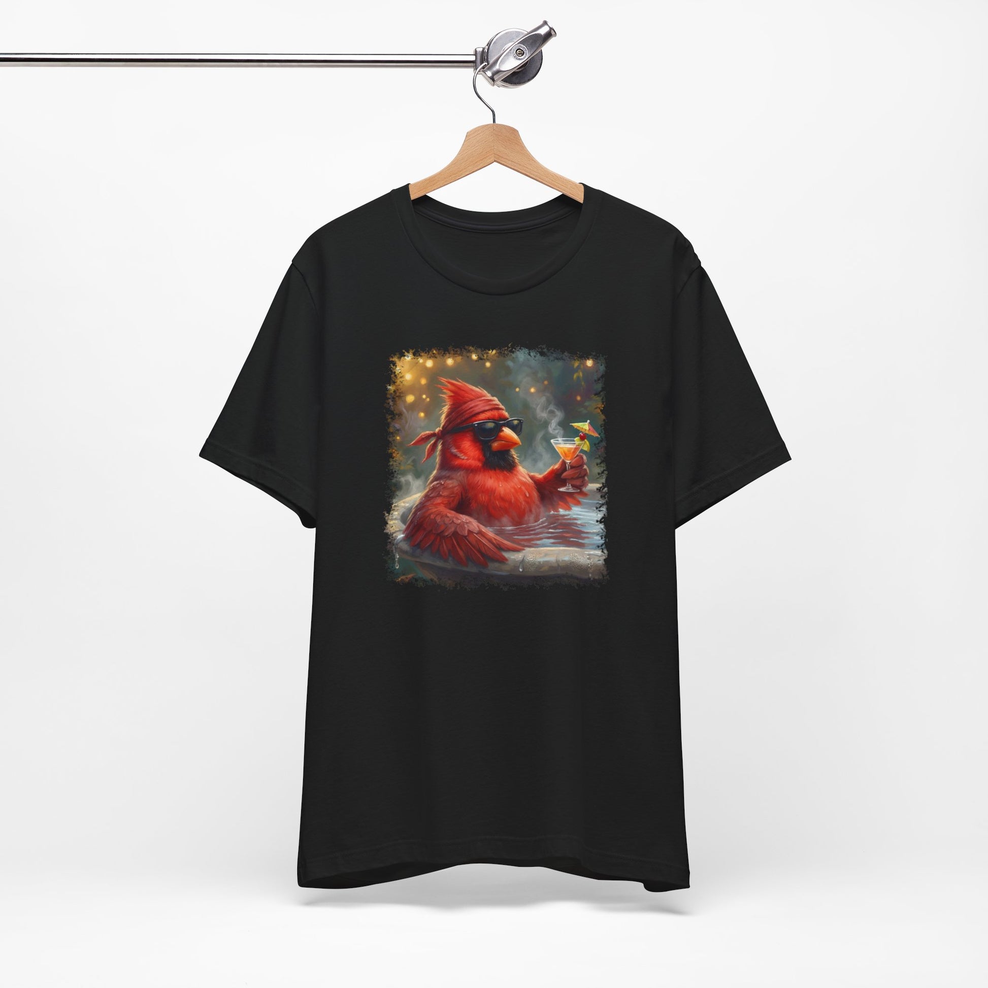 Chordinal entspannt im Vogel T-Shirt in Black
