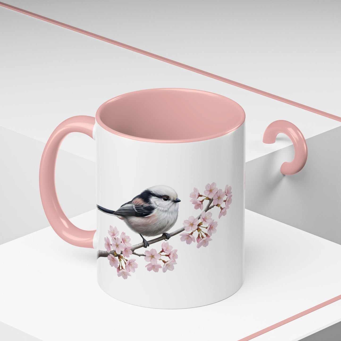 Schwanzmeise Tasse mit Accent Coffee Mug Hintergrund
