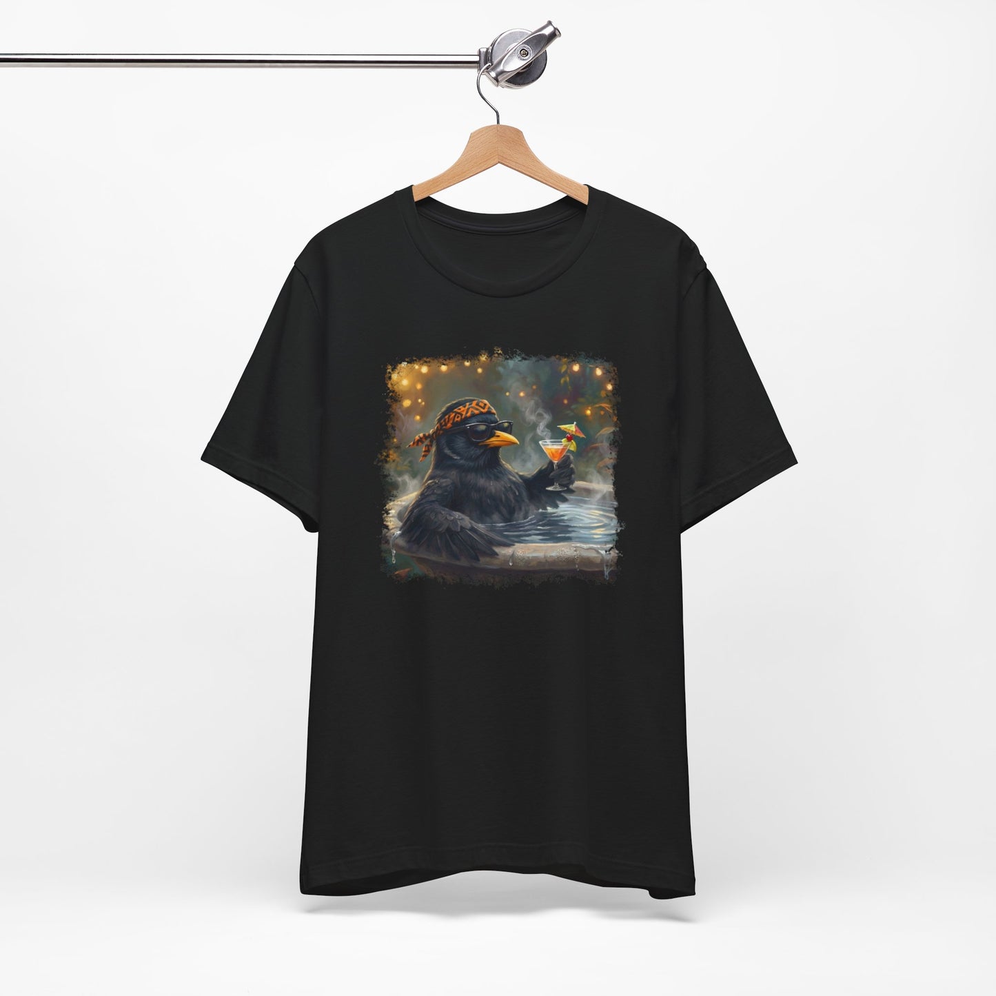 Blacky die Amsel im Urlaubsmodus | Lustiges Vogel T-Shirt | Unisex
