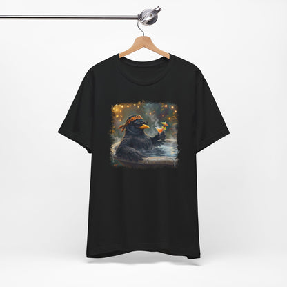 Blacky die Amsel im Urlaubsmodus | Lustiges Vogel T-Shirt | Unisex