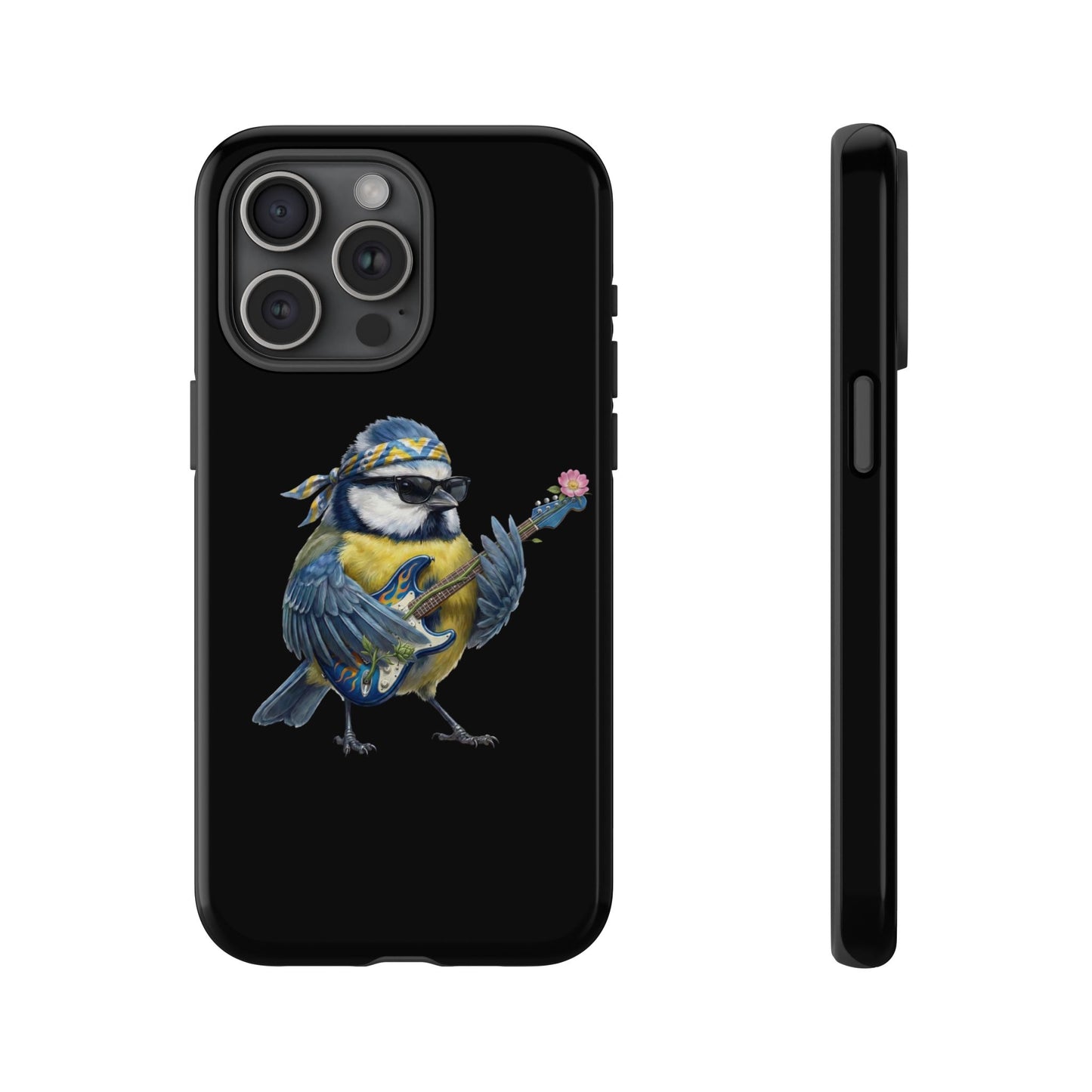 Bert Blumen-Gitarre Handyhülle (iPhone & Google Pixel) – Die Gartenvögel Band 2 Merch