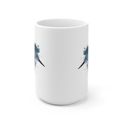 Eisvogel Vogel Tasse Weiß für Vogelfreunde & Vogelbeobachter