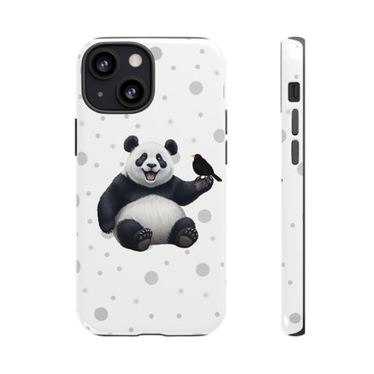Amsel mit Panda iPhone & Google Pixel Tiermotiv Handyhülle - Tierisch guter Schutz