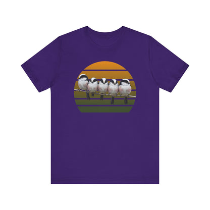 Schwanzmeisen Premuim T-Shirt | Geschenk für Vogelbeobachter | jz.birds