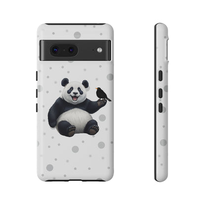 Amsel mit Panda iPhone & Google Pixel Tiermotiv Handyhülle - Tierisch guter Schutz