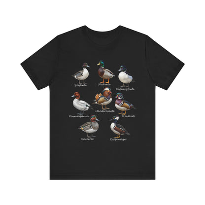 T-Shirt mit Entenarten: Vogel – bird graphic tee, watching gear