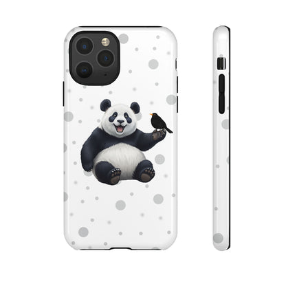 Amsel mit Panda iPhone & Google Pixel Tiermotiv Handyhülle - Tierisch guter Schutz