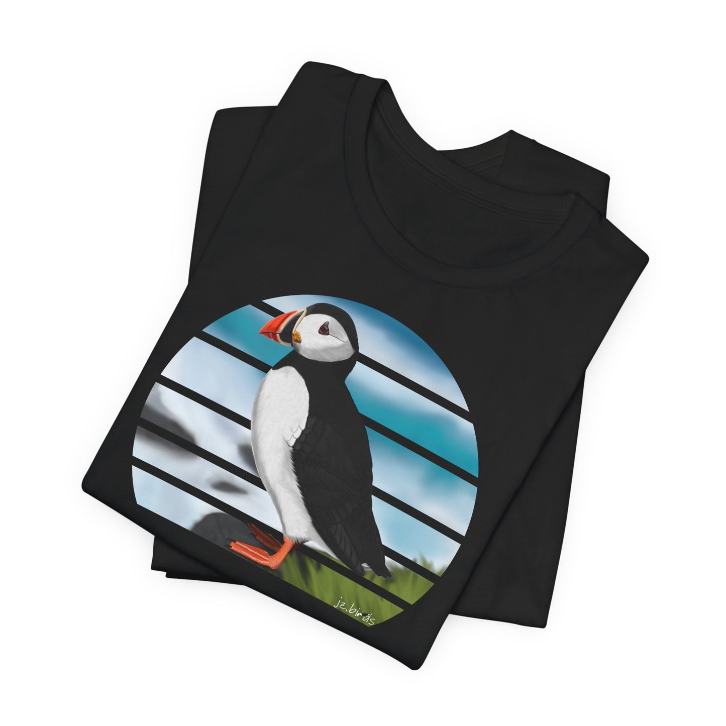 Papageitaucher am Meer Vogel T-Shirt für Vogelfreunde und Vogelbeobachter