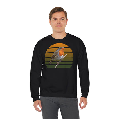 Rotkehlchen Sweatshirt | Unisex Vogel Pullover für Vogelfreunde & Vogelbeobachter