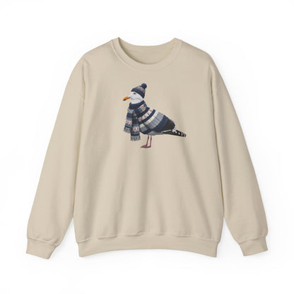 Möwe in Strick Weihnachts-Sweatshirt | Unisex Vogel Sweater für Vogelfreunde & Vogelbeobachter