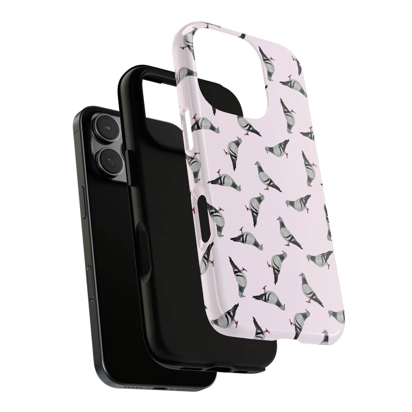 Taube Handyhülle in Rosa | Vogel-Motiv für iPhone & Google Pixel