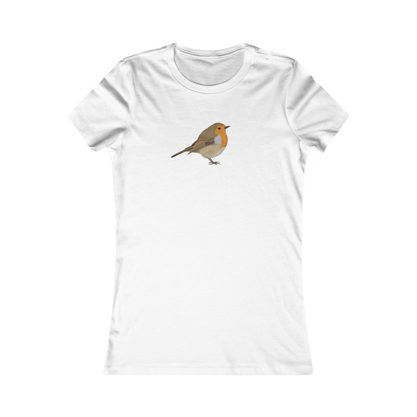 Rotkehlchen Vogel T-Shirt für Frauen Vogelfreunde und Vogelbeobachter