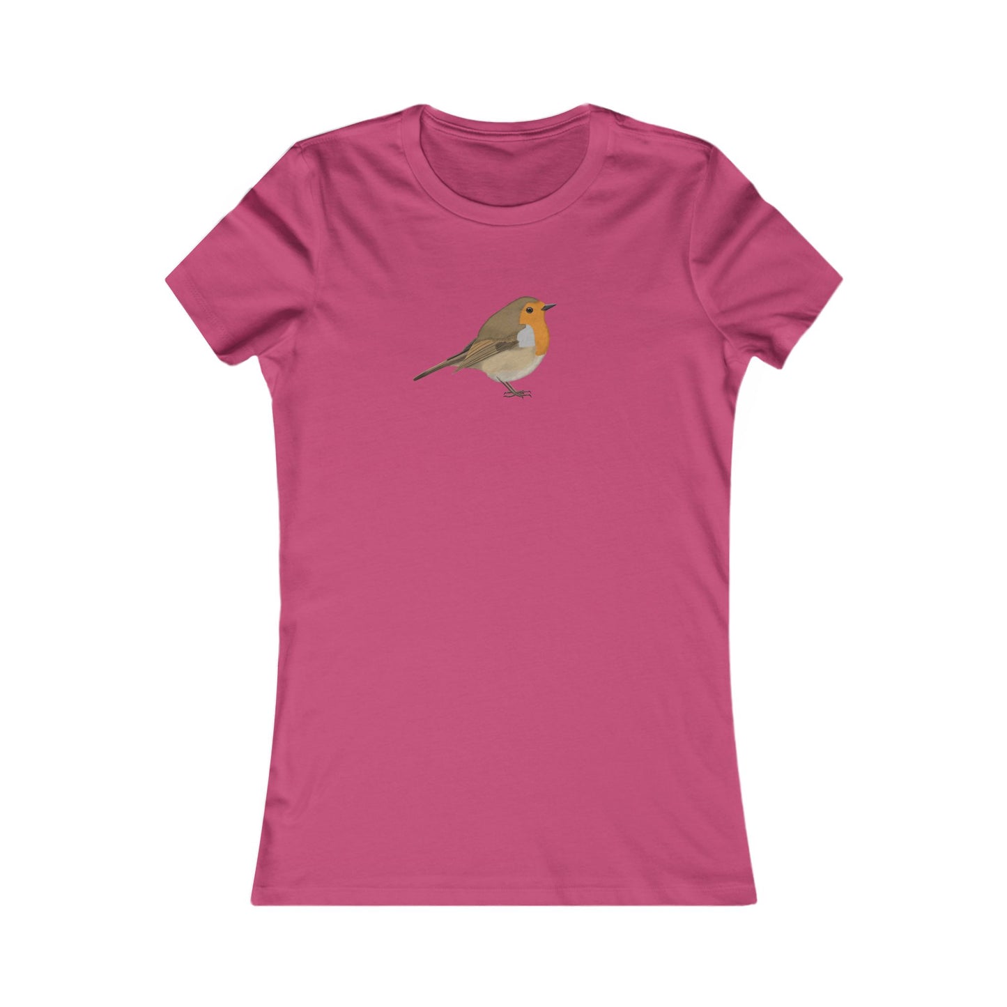 Rotkehlchen Vogel T-Shirt für Frauen Vogelfreunde und Vogelbeobachter