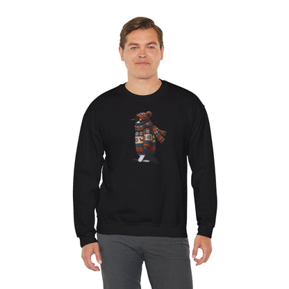 Pinguin in Strick Weihnachts-Sweatshirt | Unisex Vogel Sweater für Vogelfreunde & Vogelbeobachter