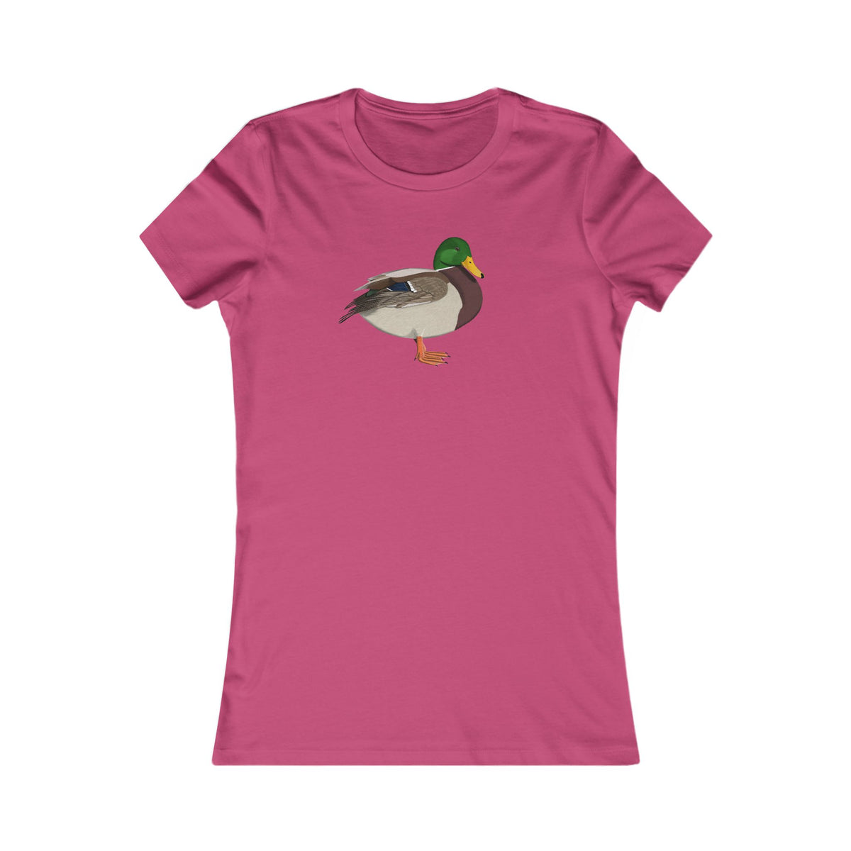 Ente Vogel T-Shirt Frauen mit Bird Graphic Tee Hintergrund