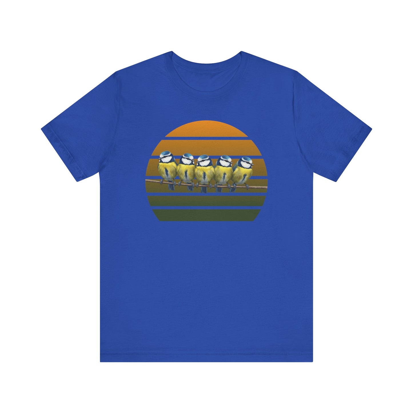 Blaumeisen Premuim T-Shirt | Geschenk für Vogelbeobachter | jz.birds