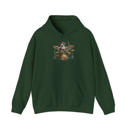 Specht Schlagzeuger Hoodie – Lustiger Kapuzenpullover für Drummer & Vogelfreunde