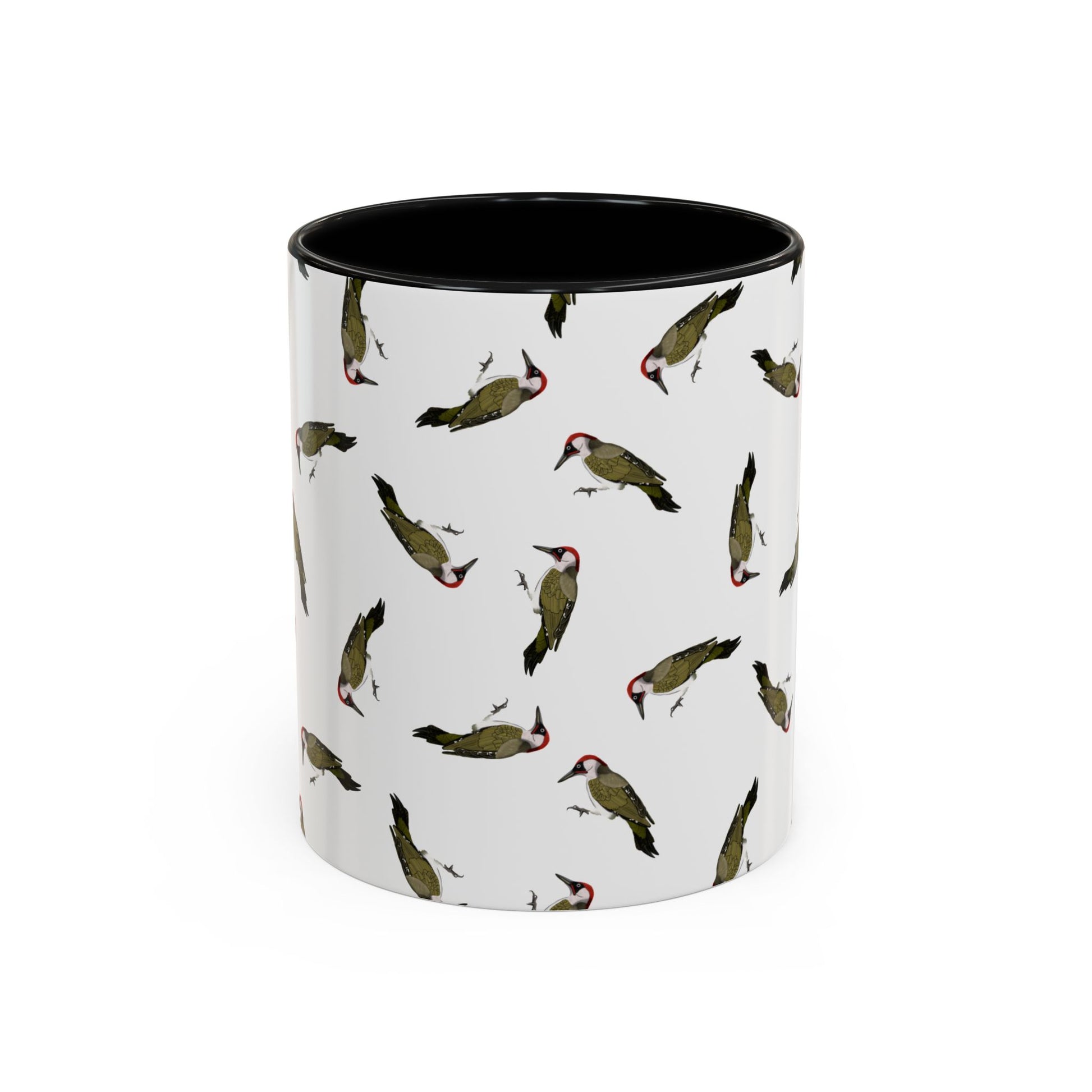 Grünspecht Tasse mit Accent Coffee Mug Hintergrund