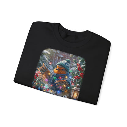 Premium Sweatshirt Rosi Rotkehlchen und die Lichterkette