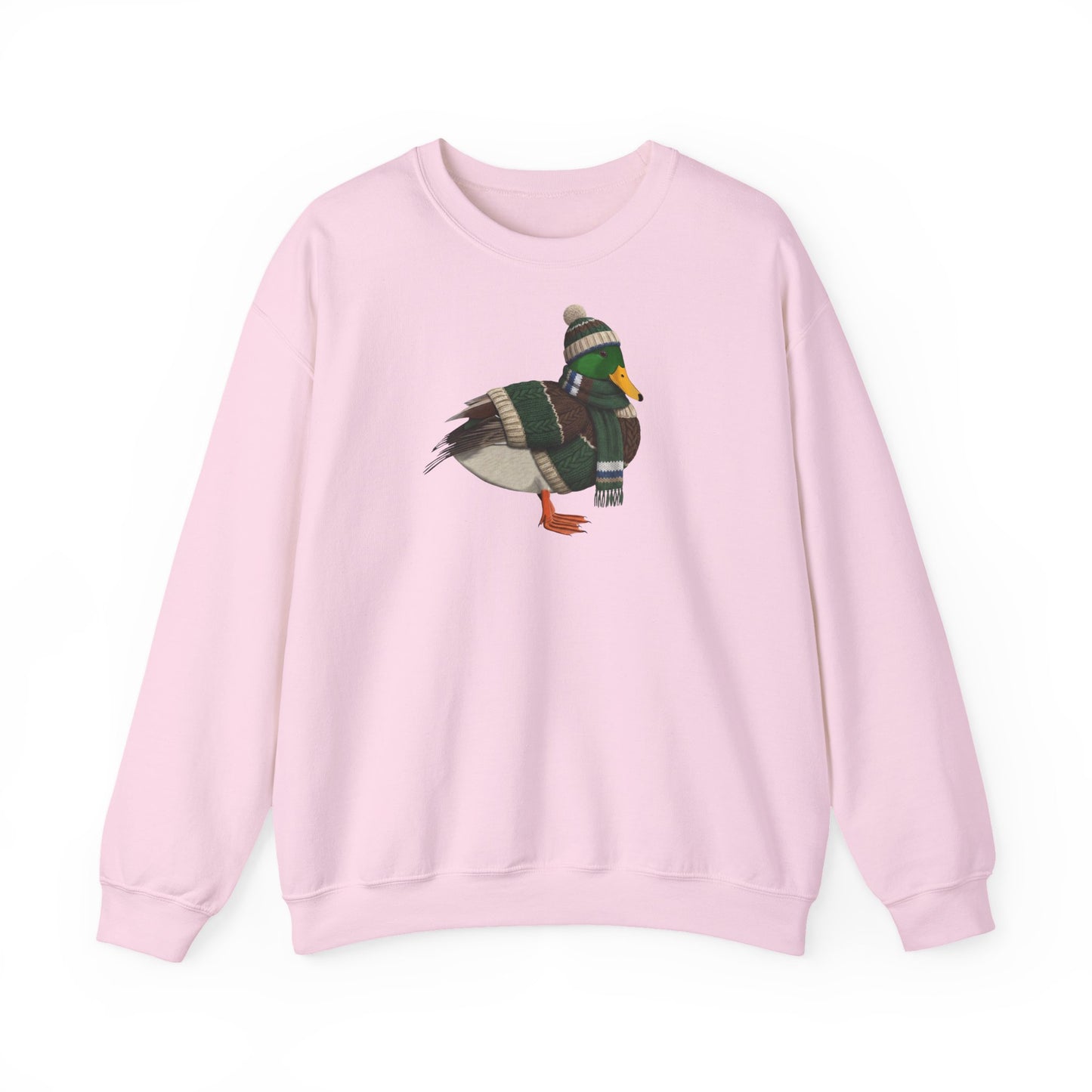 Ente in Strick Weihnachts-Sweatshirt | Unisex Vogel Sweater für Vogelfreunde & Vogelbeobachter