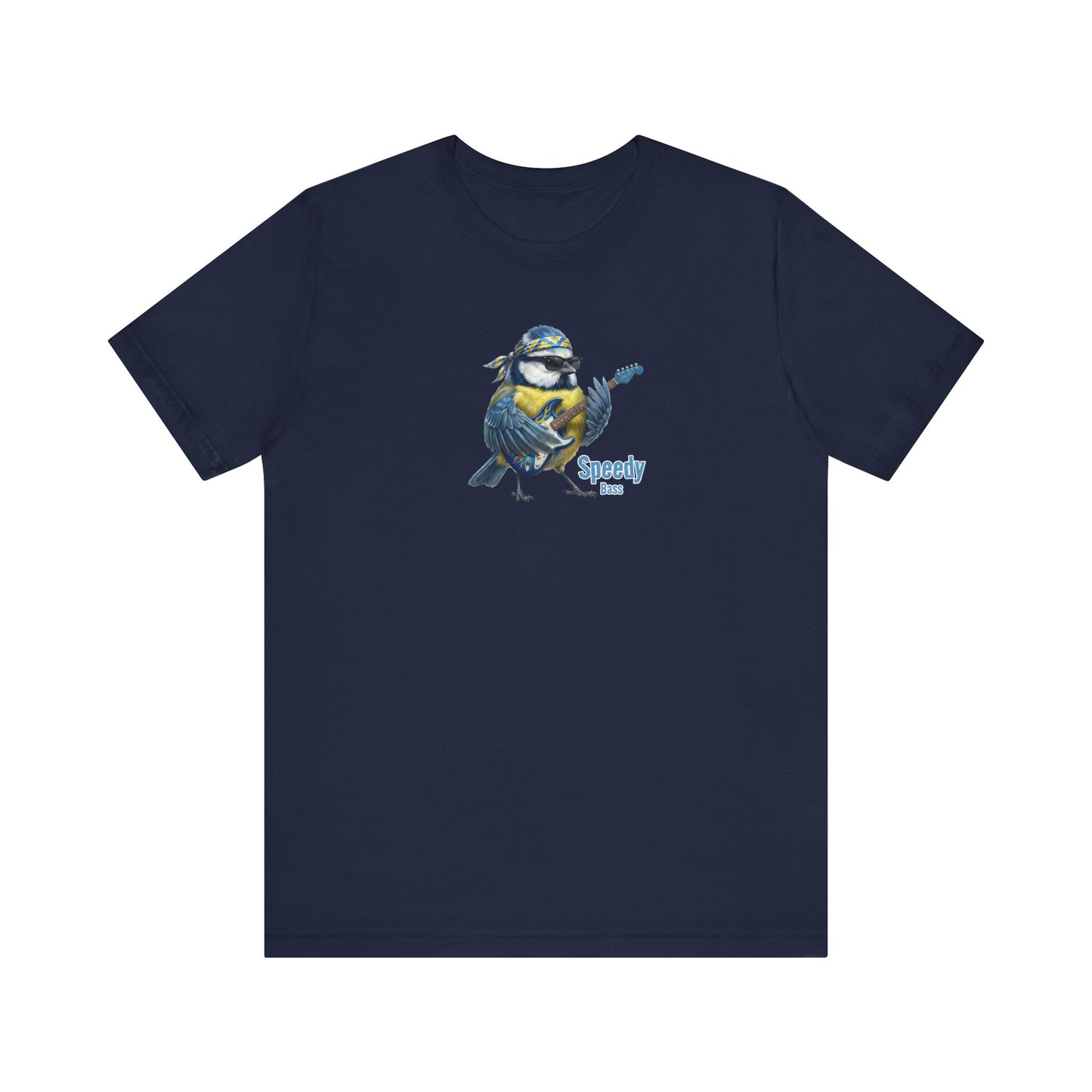 Speedy die Blaumeise (Bass) – Offizielles The Backyard Birds Premium T-Shirt