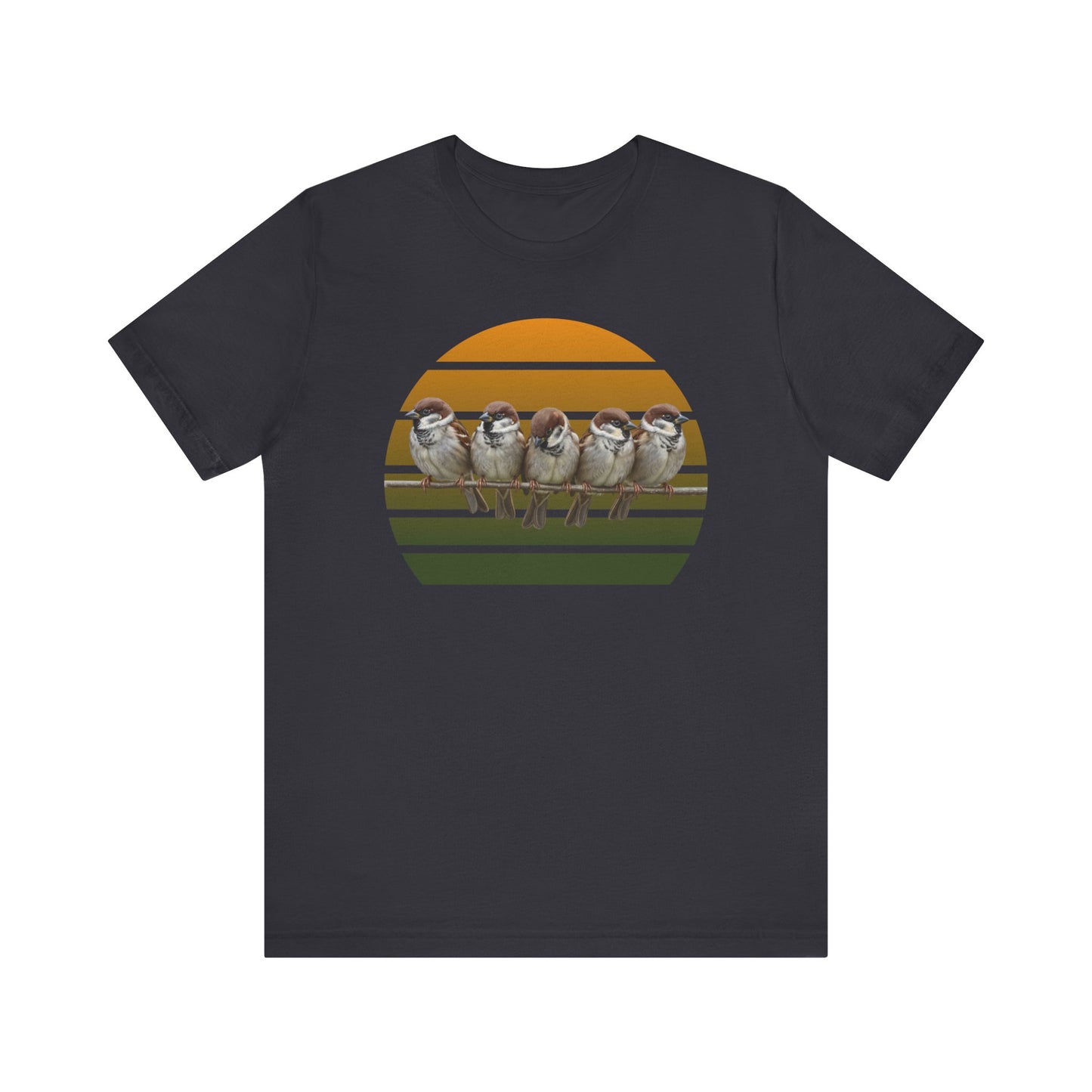 Spatzen Premuim T-Shirt | Geschenk für Vogelbeobachter | jz.birds