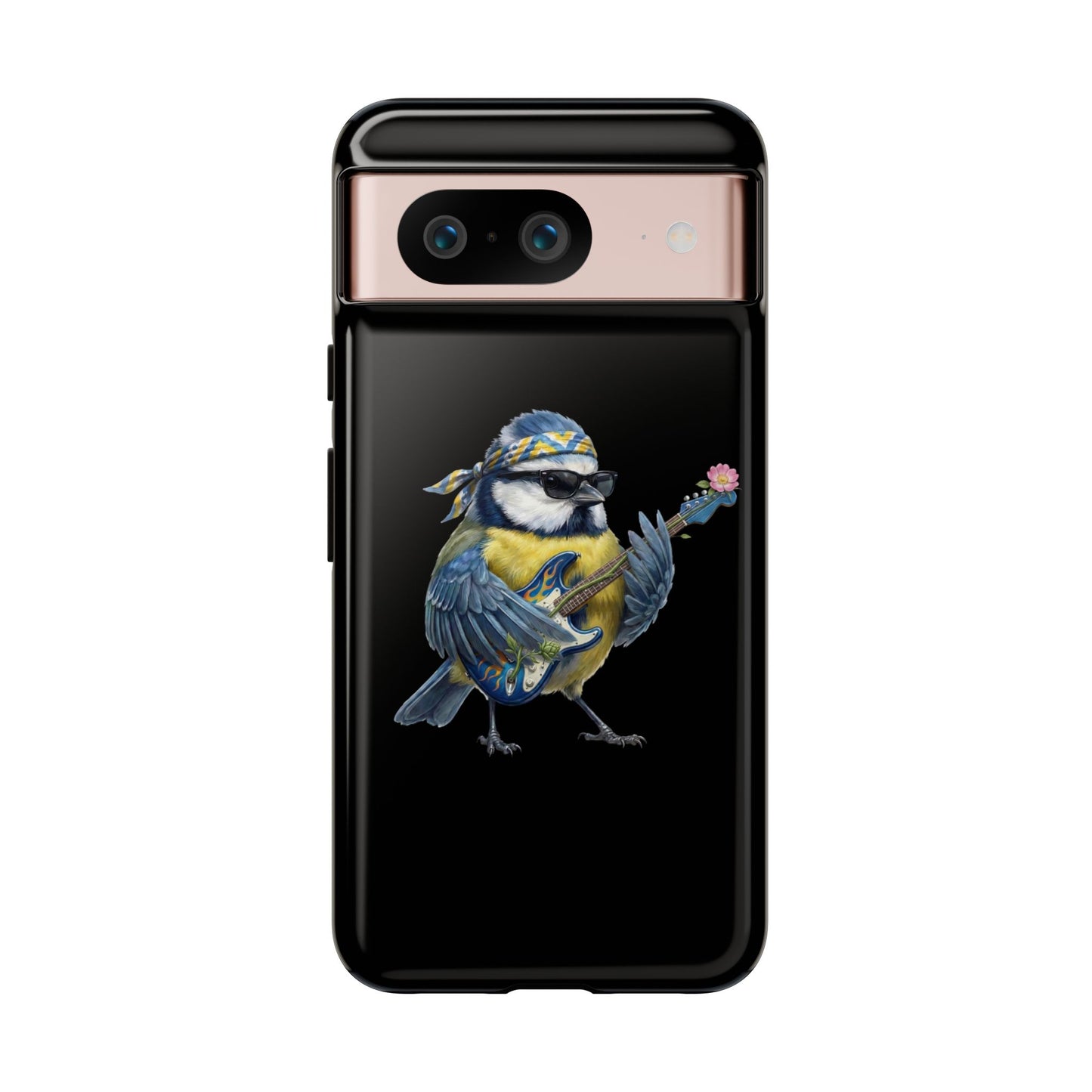 Bert Blumen-Gitarre Handyhülle (iPhone & Google Pixel) – Die Gartenvögel Band 2 Merch