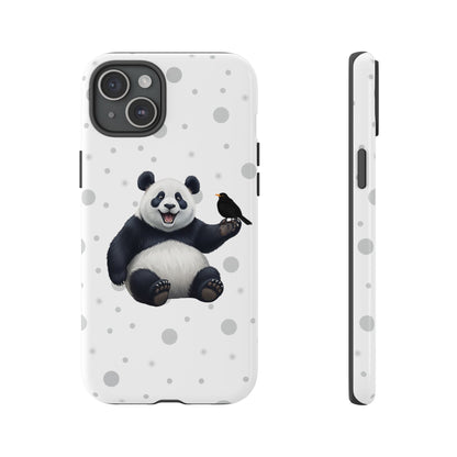 Amsel mit Panda iPhone & Google Pixel Tiermotiv Handyhülle - Tierisch guter Schutz