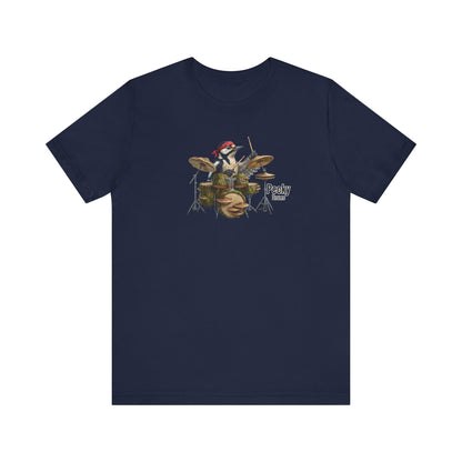 Pecky der Buntspecht (Drums) – Offizielles The Backyard Birds Premium T-Shirt