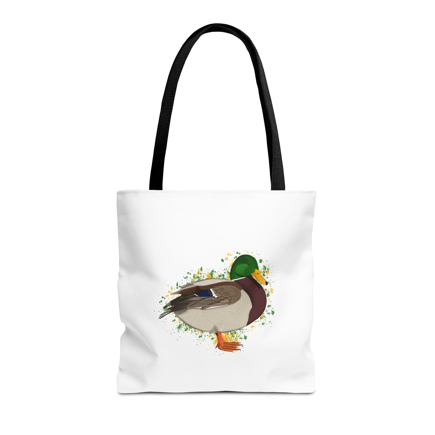 Stockente Tragetasche 40x40cm Vogel Tasche Weiß für Vogelbeobachter